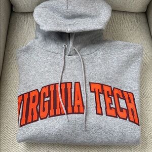 Virginia Tech Champion Sweatshirt with hood. Size M. Worn once.